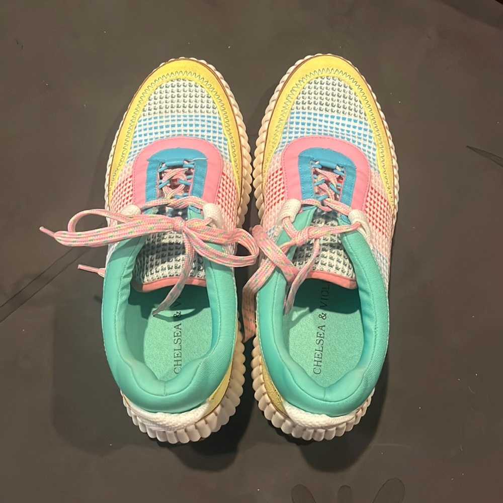 Chelsea and violet sneakers.. worn twice.. purchased from Dillards online